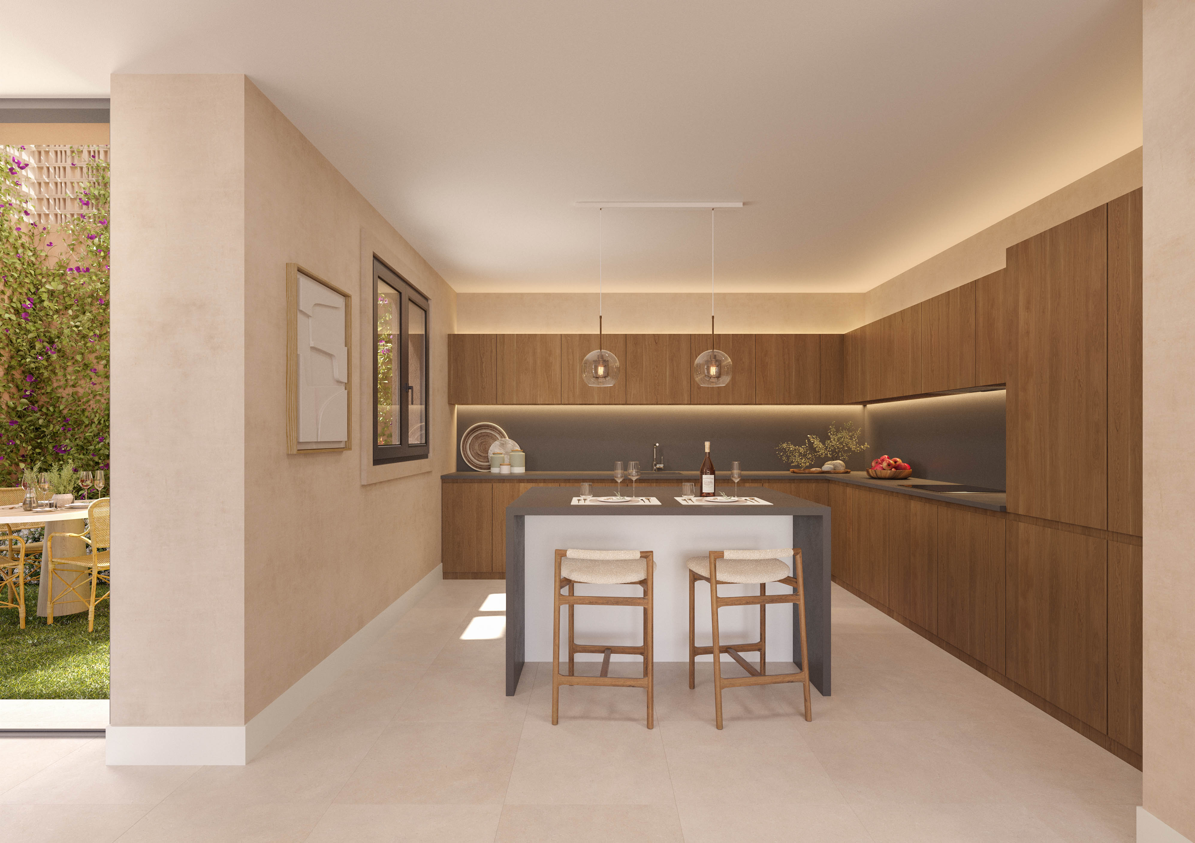 Resa Estates townhouse san Miguel Ibiza te koop keuken kitchen.jpg